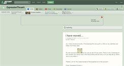 Desktop Screenshot of expressionthruart.deviantart.com