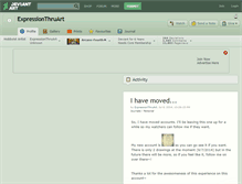 Tablet Screenshot of expressionthruart.deviantart.com