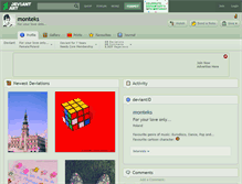 Tablet Screenshot of monteks.deviantart.com