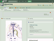 Tablet Screenshot of iridescent-song.deviantart.com