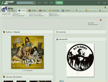 Tablet Screenshot of dirty.deviantart.com