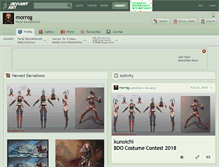Tablet Screenshot of morrog.deviantart.com