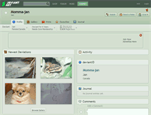 Tablet Screenshot of momma-jan.deviantart.com