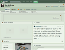 Tablet Screenshot of horriblycrazy.deviantart.com