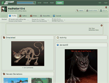 Tablet Screenshot of madhatter10-6.deviantart.com
