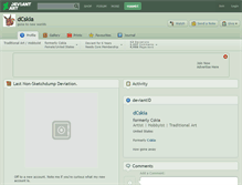 Tablet Screenshot of dcskia.deviantart.com