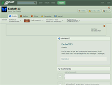 Tablet Screenshot of exchef123.deviantart.com