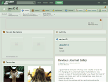 Tablet Screenshot of dess1313.deviantart.com