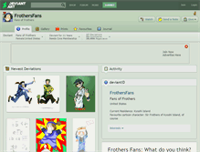 Tablet Screenshot of frothersfans.deviantart.com