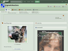 Tablet Screenshot of enigmaticreactions.deviantart.com