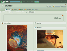 Tablet Screenshot of islandartgirl.deviantart.com