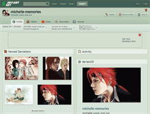 Tablet Screenshot of michelle-memories.deviantart.com