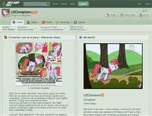 Tablet Screenshot of lilcinnamon.deviantart.com