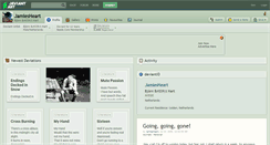 Desktop Screenshot of jamiesheart.deviantart.com