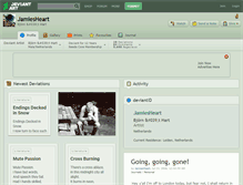 Tablet Screenshot of jamiesheart.deviantart.com