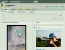 Tablet Screenshot of dirtymarkjunior.deviantart.com