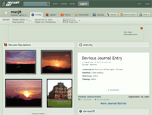 Tablet Screenshot of manjit.deviantart.com
