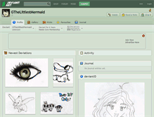 Tablet Screenshot of gthelittlestmermaid.deviantart.com