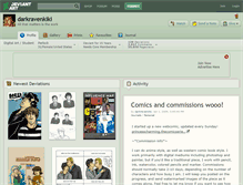 Tablet Screenshot of darkravenkiki.deviantart.com