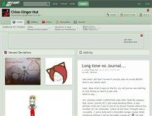 Tablet Screenshot of chloe-ginger-nut.deviantart.com