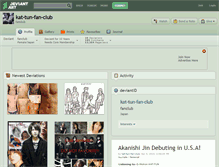 Tablet Screenshot of kat-tun-fan-club.deviantart.com