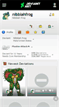 Mobile Screenshot of nibblahfrog.deviantart.com