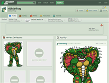 Tablet Screenshot of nibblahfrog.deviantart.com