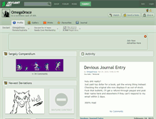 Tablet Screenshot of omegadrace.deviantart.com