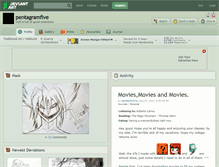 Tablet Screenshot of pentagramfive.deviantart.com