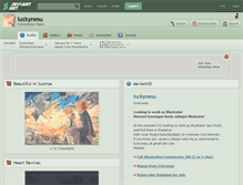 Tablet Screenshot of luckynesu.deviantart.com