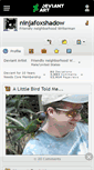 Mobile Screenshot of ninjafoxshadow.deviantart.com