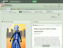 Tablet Screenshot of darbylucy.deviantart.com