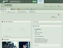 Tablet Screenshot of doodlekins.deviantart.com