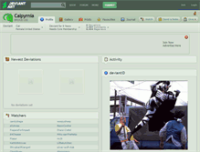 Tablet Screenshot of calpyrnia.deviantart.com