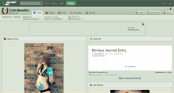 Desktop Screenshot of crazi-beautiful.deviantart.com