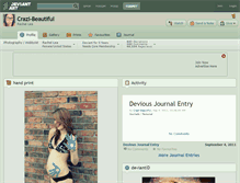 Tablet Screenshot of crazi-beautiful.deviantart.com