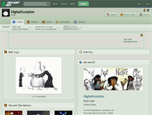 Tablet Screenshot of digitalscorpion.deviantart.com