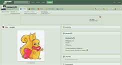 Desktop Screenshot of kimberly93.deviantart.com