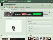 Tablet Screenshot of darksteelcorporation.deviantart.com