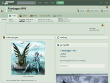 Tablet Screenshot of firedragon1993.deviantart.com