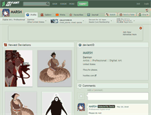 Tablet Screenshot of marsh.deviantart.com