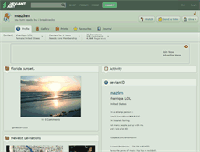 Tablet Screenshot of mazinn.deviantart.com