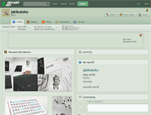 Tablet Screenshot of jakikukeko.deviantart.com