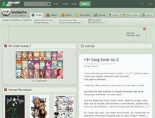 Tablet Screenshot of lowiesclw.deviantart.com