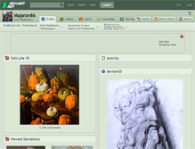 Tablet Screenshot of majarov86.deviantart.com