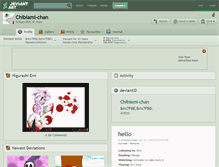 Tablet Screenshot of chibiami-chan.deviantart.com