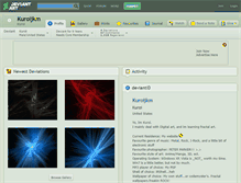 Tablet Screenshot of kuroijkm.deviantart.com