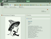 Tablet Screenshot of hoor418.deviantart.com