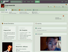 Tablet Screenshot of cross-exorcist.deviantart.com