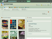 Tablet Screenshot of iamshutterhappy.deviantart.com